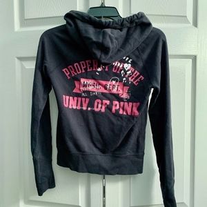 Victoria Secret PINK Full Zip Graphic Hoodie